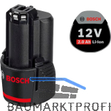BOSCH Akku / Ersatzakku GBA Stab-Form 12 Volt / 2,0 Ah (IEC) Li-Ion