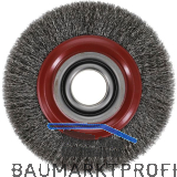 OSBORN Rundb�rste mit Bohrung 250 x 28 x 100 mm rostfreier Stahldraht gewellt