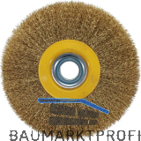 OSBORN Rundb�rste mit Bohrung 150 x 32 x 20 mm Messing gewellt