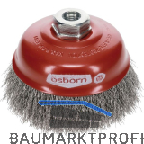 OSBORN Fl�chenreinigungs Topfb�rste 125 x 30 mm Stahldraht M14