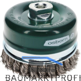 OSBORN Topfb�rste 100 x 20 mm rostfreier Stahldraht gezopft M14
