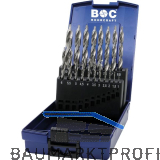 BOHRCRAFT Bohrer-Kassette Turbo Step KG13 DIN338 HSS-G � 1-10 mm 19-teilig