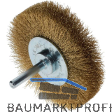 OSBORN Rundb�rste mit Schaft 80 x 19 x 6 mm Messing