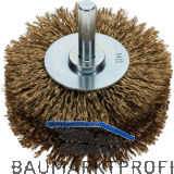 OSBORN Rundb�rste mit Schaft 80 x 35 x 8 mm vermessingter Stahldraht