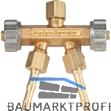 POLOGEN Doppelablassventil G 1/4" f�r Sauerstoff