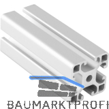 Aluminium Nutprofil ISP Nut 8 L40 leicht 40 x 40 mm 4 Nuten