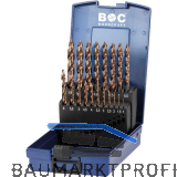 BOHRCRAFT Bohrer-Kassette Turbo Step DIN338 HSS-E Co5 � 1-10 mm 19-teilig