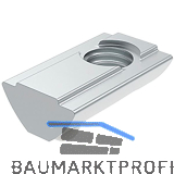 FATH Nutenstein Nut 8 einschwenkbar mit F�hrungssteg und Federkugel M6 lang