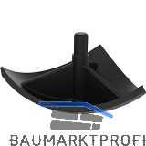 FATH Abdeckkappe f�r Eckwinkel Rundform Profil 40 schwarz
