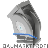 FATH Gelenk Zinkdruckguss f�r Profil 40 x 80 mm Nut 8