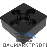 FATH Fussplatte verschraubbar 40 x 40 mm schwarz M10