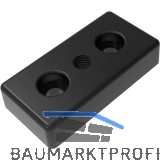 FATH Fussplatte verschraubbar 40 x 80 mm schwarz M12