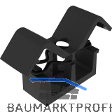 FATH Clip-Kabelbinder mit 2 Kammern schwarz Nut 8