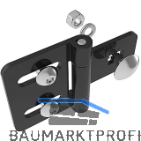 FATH Metall-Scharnier Stahl leicht 64 / 40 schwarz