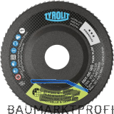 TYROLIT Schleiflamellenteller TwinFlap D/C Premium*** gekr�pft � 125 mm K120 28N