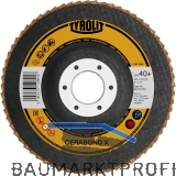 TYROLIT Schleiflamellenteller Premium*** Cerabond X gekr�pft � 125 mm Korn 40