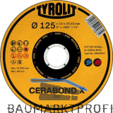 TYROLIT Trennscheibe gerade Cerabond X Premium*** 125 x 1,0 mm 2in1 Form 41