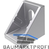 FATH Zinkwinkel 20 x 17 x 20 pulverbeschichtet alufarbig Nut 5