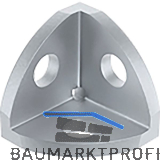 FATH Eckwinkel I 20 x 20 mm Zinkdruckguss Nut 5