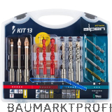 ALPEN Bohr-Schraubset KIT 13 Inhalt 9 Bohrer, 4 Bits