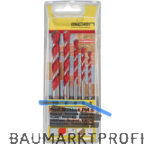 ALPEN HM-Universalbohrer-Satz Profi Multicut Bohrer � 4-10 mm 5-teilig