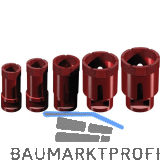 MARCRIST Diamant Fliesen Trockenbohrerset PG750X-M14 f, Winkelschleifer 5-tlg,