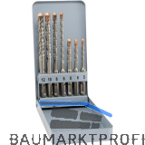 ALPEN HM-Hammerbohrer-Satz SDS-Plus 2-Schneider F4 7-teilig in Metallkassette