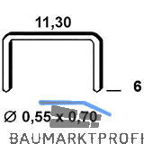 ALSAFIX Klammern Type 53 6 mm aus Stahldraht verzinkt (6000 St�ck)