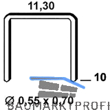 ALSAFIX Klammern Type 53 10 mm aus Stahldraht verzinkt (4000 St�ck)