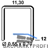 ALSAFIX Klammern Type 53 12 mm aus Stahldraht verzinkt (3000 St�ck)