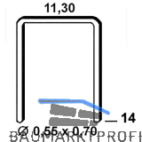 ALSAFIX Klammern Type 53 14 mm aus Stahldraht verzinkt (3000 St�ck)