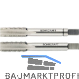 BOHRCRAFT Hand-Gewindebohrer-Satz HSSG DIN2181 6H metrisches Feingewinde 12x1.25