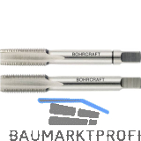 BOHRCRAFT Hand-Gewindebohrer-Satz HSSG DIN5157 Gasgewinde G 1 1/2 Zoll