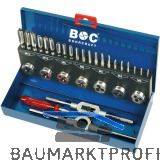 BOHRCRAFT Gewindeschneidsatz GS 25 DIN 352 HSS-G M3-M12 31-tlg.