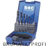 BOHRCRAFT Maschinengewindebohrer-Satz M3-M12 HSS-E TIN 40� RSP 7-teilig