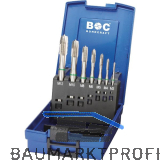 BOHRCRAFT Maschinengewindebohrer-Satz M3-M12 HSS-E Gr�nring Form B 7-teilig