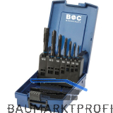 BOHRCRAFT Maschinengewindebohrer-Satz M3-M12 HSS-E Blauring Form B 7-teilig