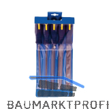 BLU-DAN Chrominox-Werkstatt-Feilensatz 5-teilig Hieb 3/250 mm