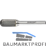 BOHRCRAFT HM-Fr�sstift Form C Walzenrund Kopf � 6 mm L�nge 16 mm Zahnung Z4
