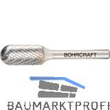 BOHRCRAFT HM-Fr�sstift Form C Walzenrund Kopf � 10 mm L�nge 20 mm Zahnung Z3-X