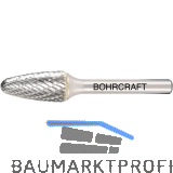 BOHRCRAFT HM-Fr�sstift Form F Rundbogen Kopf � 6 mm L�nge 18 mm Zahnung Z3-X