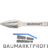 BOHRCRAFT HM-Fr�sstift Form G Spitzbogen Kopf � 6 mm L�nge 16 mm Zahnung Z3-X