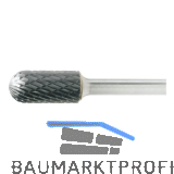 LUKAS HM-Fr�sstift Form C Walzenrund Kopf � 12 mm L�nge 25 mm Zahnung 4 Inox