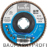 LUKAS Schleiflamellenteller SLTR X-LOCK Zirkonkorund � 125 mm Korn 80