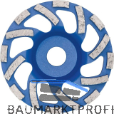 DIEWE Diamant Trockenschleifteller New Fan Cup Blau 125 x 22 x 22.23 mm