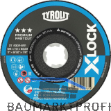 TYROLIT X-LOCK Schruppscheibe Stahl/Niro Premium*** 125 x 7 mm 2in1 Form 27