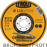 TYROLIT Schruppscheibe Cerabond X Premium*** 115 x 7 mm 2in1 Form 27