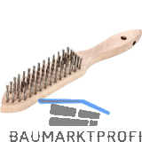 LESSMANN Hand-Drahtb�rste 6-reihig Stahldraht