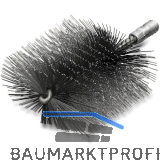 LESSMANN Heizkesselb�rste 40 X 80 mm Aufnahme W 1/2" Stahldraht