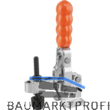 KIPP Senkrechtspanner Type K0058 Stahl vertikal mit waagrechtem Fu� F4=1700N